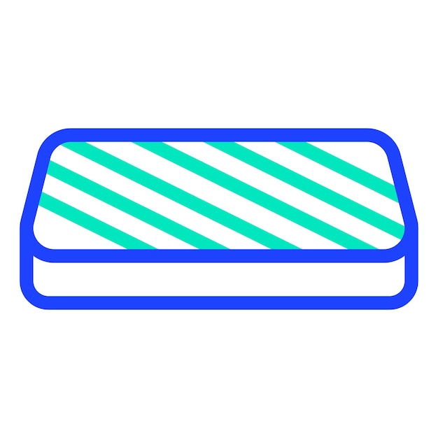 Ilustración del diseño del icono vectorial del colchón