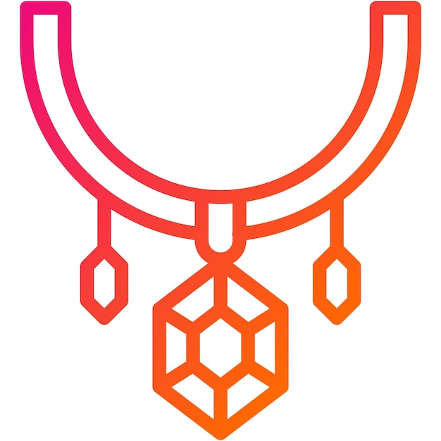 Ilustración del diseño del icono vectorial del collar
