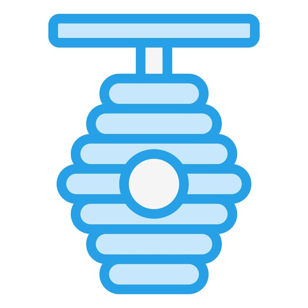 Ilustración del diseño del icono vectorial de la colmena
