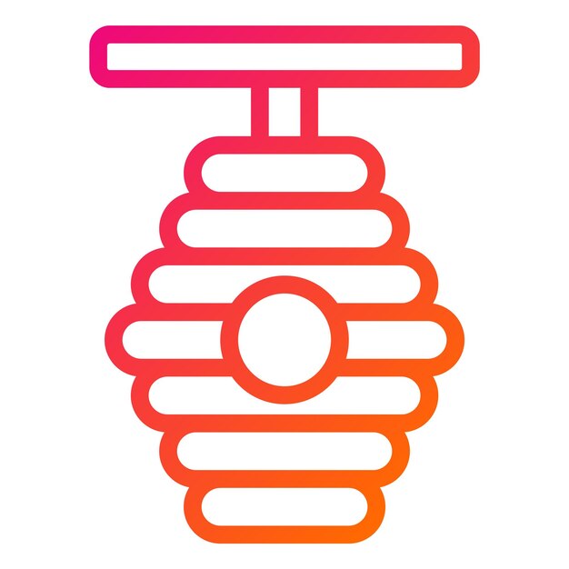 Ilustración del diseño del icono vectorial de la colmena