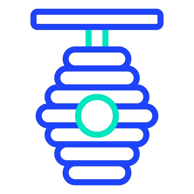 Ilustración del diseño del icono vectorial de la colmena