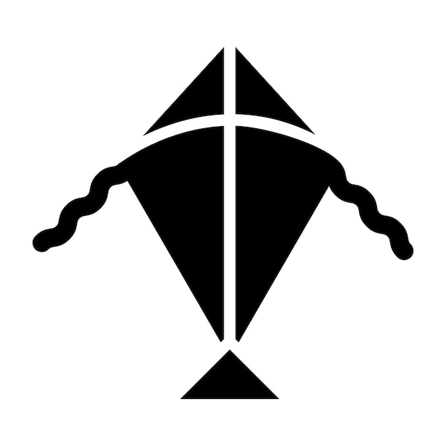 Ilustración del diseño del icono vectorial de la cometa