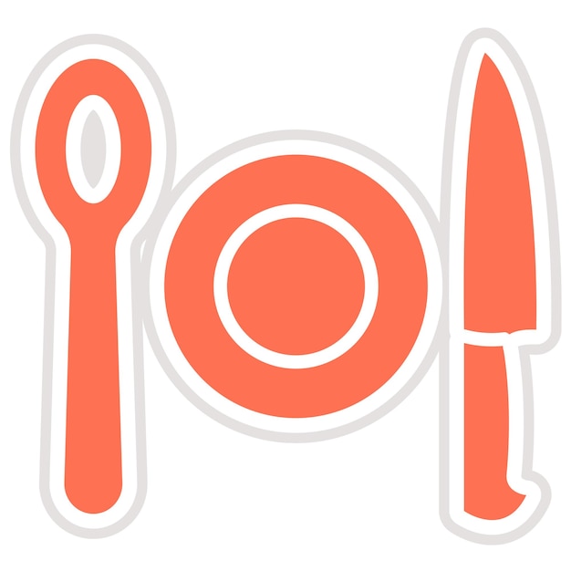Ilustración del diseño del icono vectorial de la comida