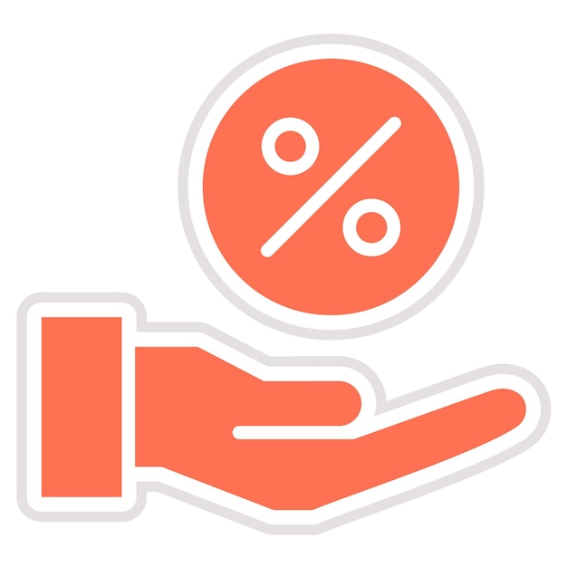 Ilustración del diseño del icono vectorial de la comisión