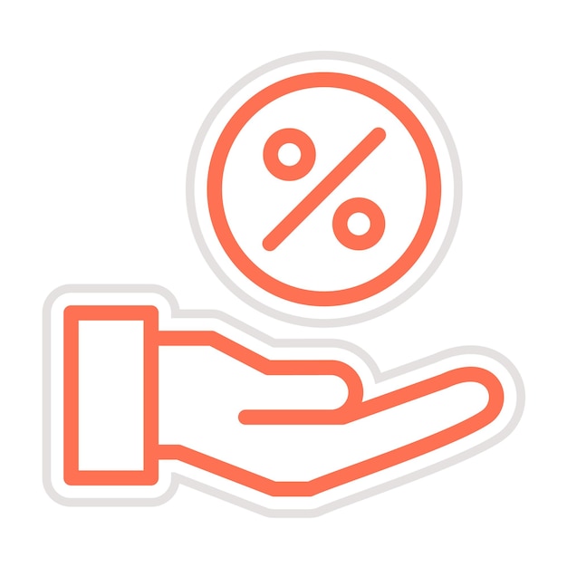 Ilustración del diseño del icono vectorial de la comisión