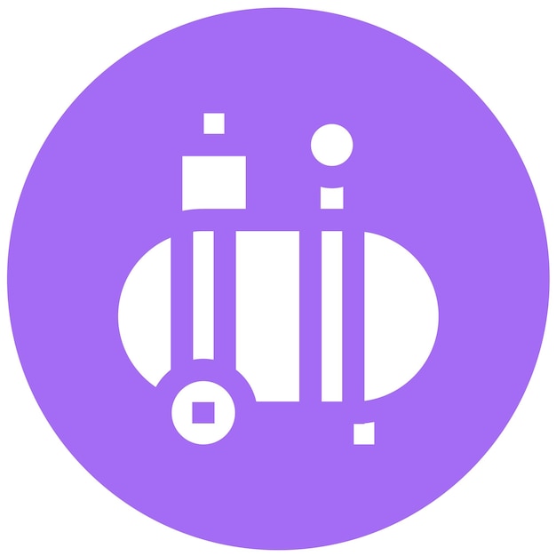 Ilustración del diseño del icono vectorial del compresor de aire