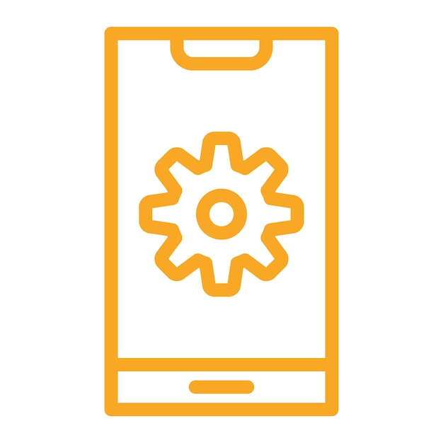 Ilustración del diseño del icono vectorial de configuración