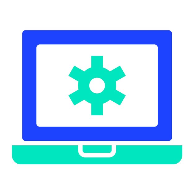 Ilustración del diseño del icono vectorial de configuración