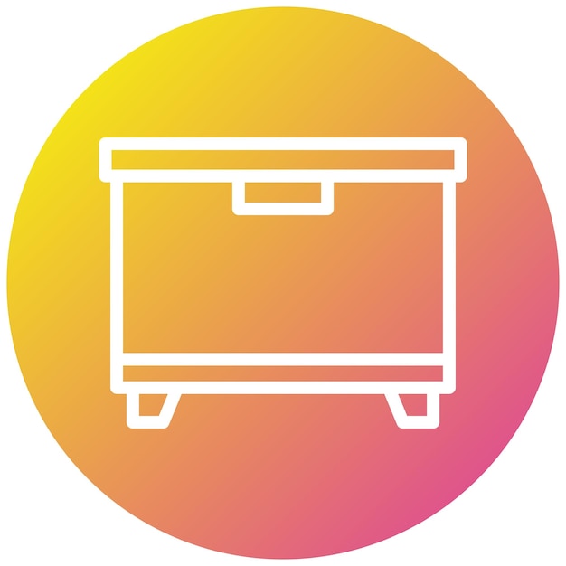 Ilustración del diseño del icono vectorial del congelador