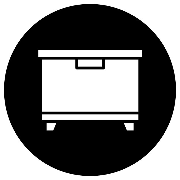 Ilustración del diseño del icono vectorial del congelador