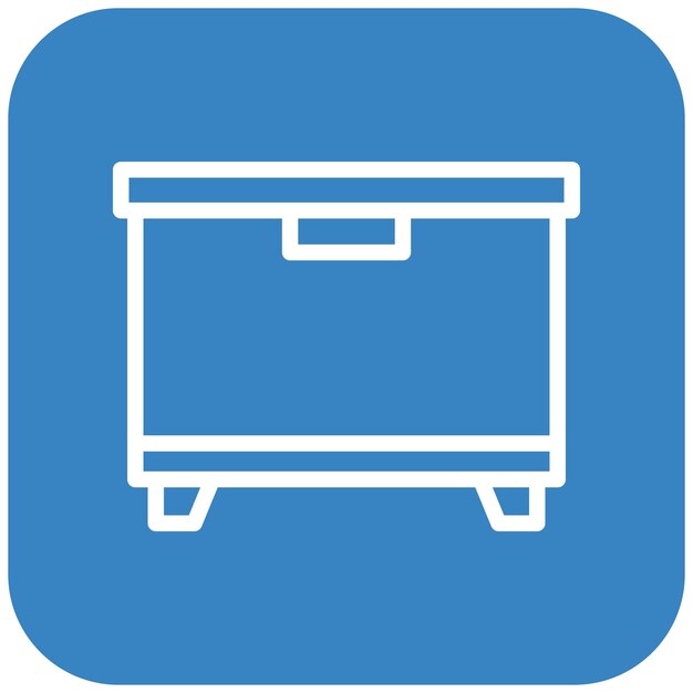 Ilustración del diseño del icono vectorial del congelador