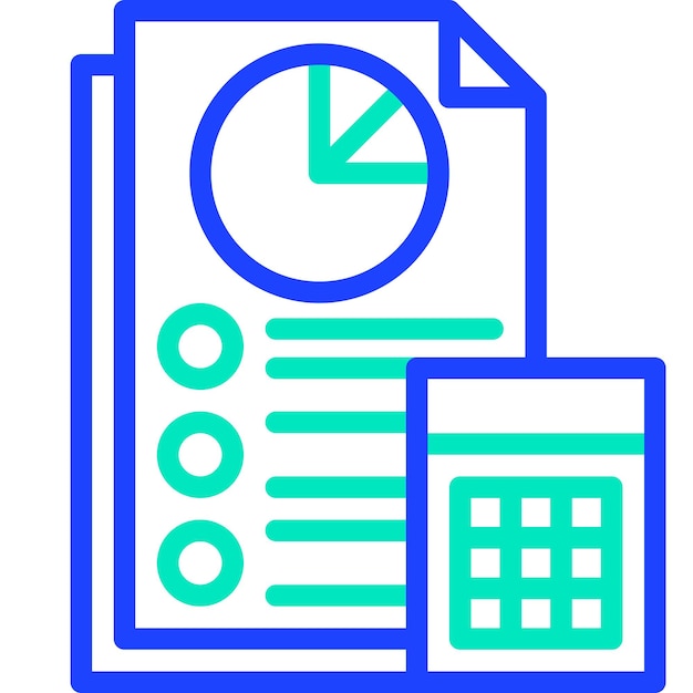 Ilustración del diseño del icono vectorial de contabilidad
