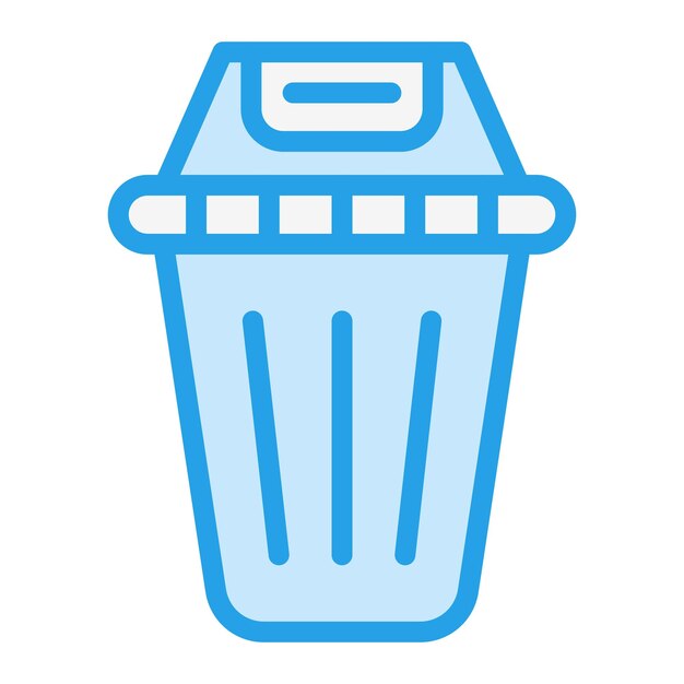 Ilustración del diseño del icono vectorial del contenedor de reciclaje