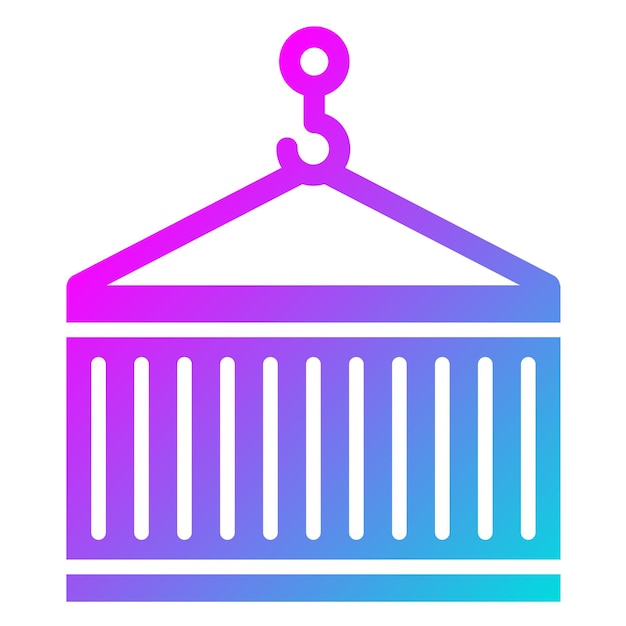 Ilustración del diseño del icono vectorial del contenedor