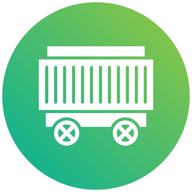Ilustración del diseño del icono vectorial del contenedor