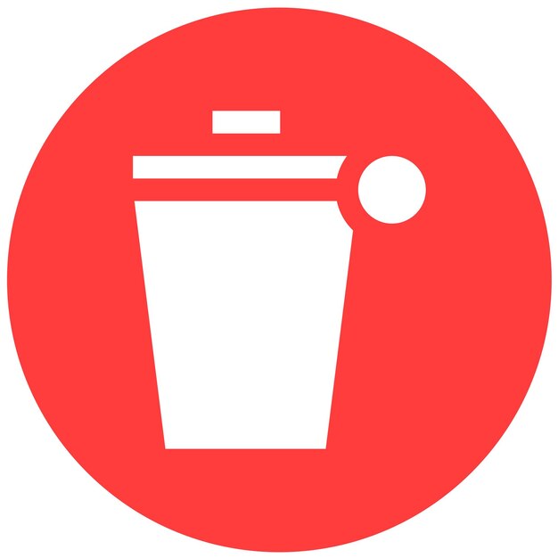Ilustración del diseño del icono vectorial del contenedor