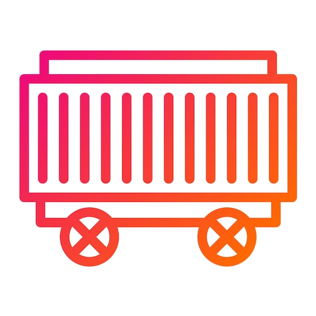 Ilustración del diseño del icono vectorial del contenedor