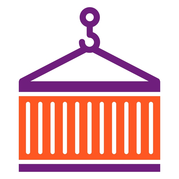 Ilustración del diseño del icono vectorial del contenedor
