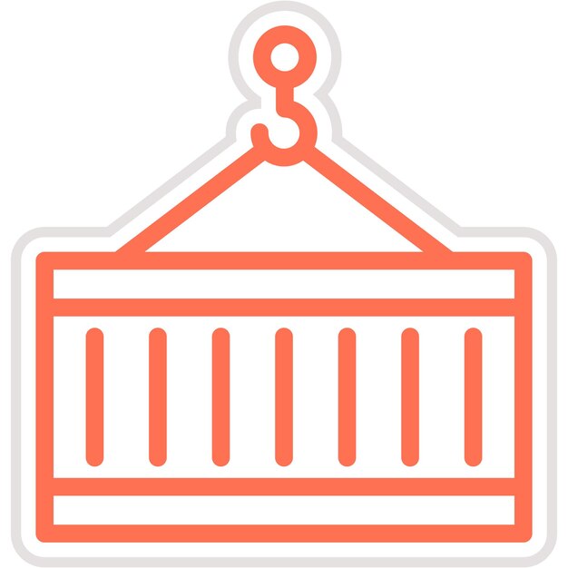 Ilustración del diseño del icono vectorial del contenedor