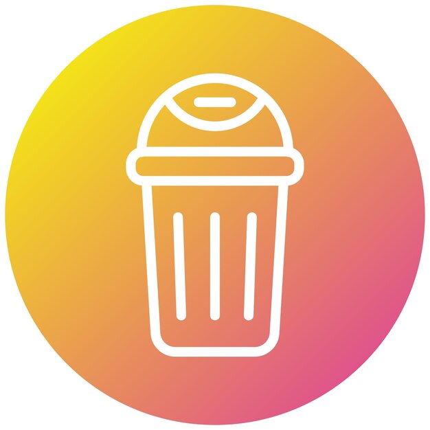 Ilustración del diseño del icono vectorial del contenedor