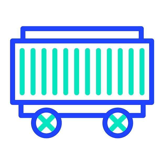 Ilustración del diseño del icono vectorial del contenedor