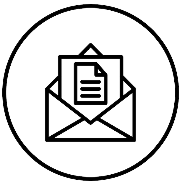 Ilustración del diseño del icono vectorial del contrato