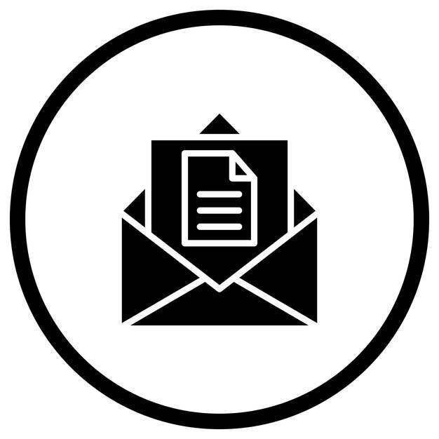 Ilustración del diseño del icono vectorial del contrato