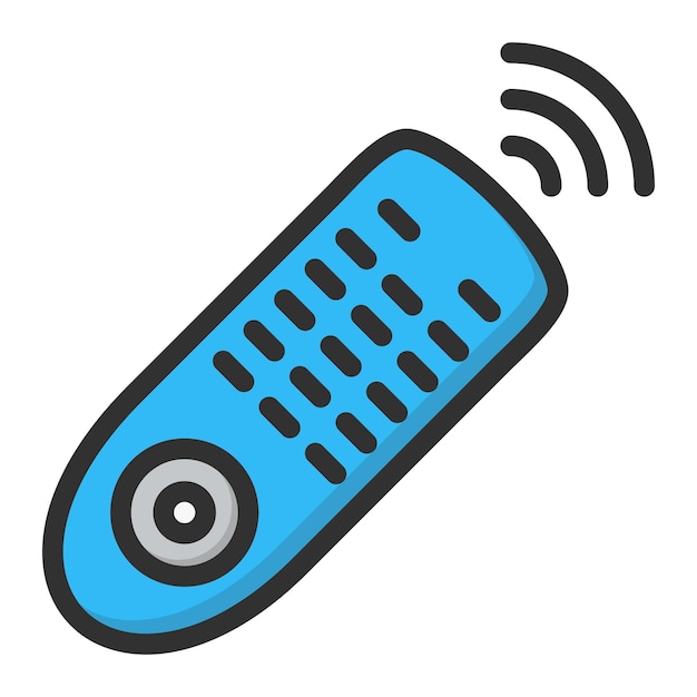 Ilustración del diseño del icono vectorial del control remoto
