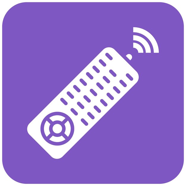 Ilustración del diseño del icono vectorial del control remoto