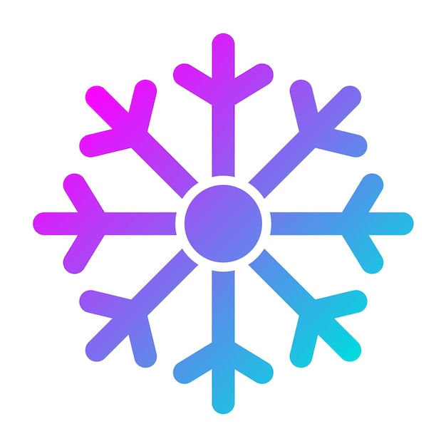 Vector ilustración del diseño del icono vectorial de los copos de nieve