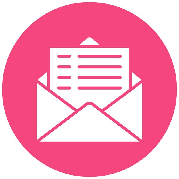 Ilustración del diseño del icono vectorial de correo