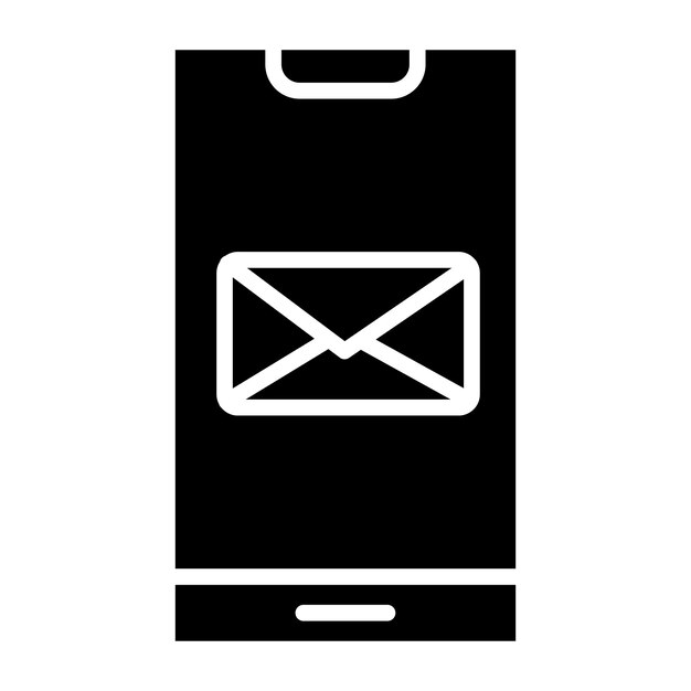 Ilustración del diseño del icono vectorial de correo
