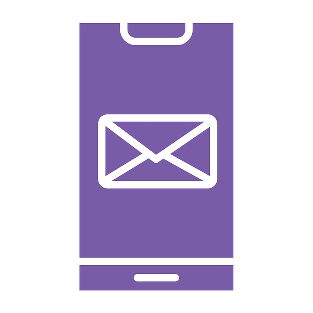 Ilustración del diseño del icono vectorial de correo