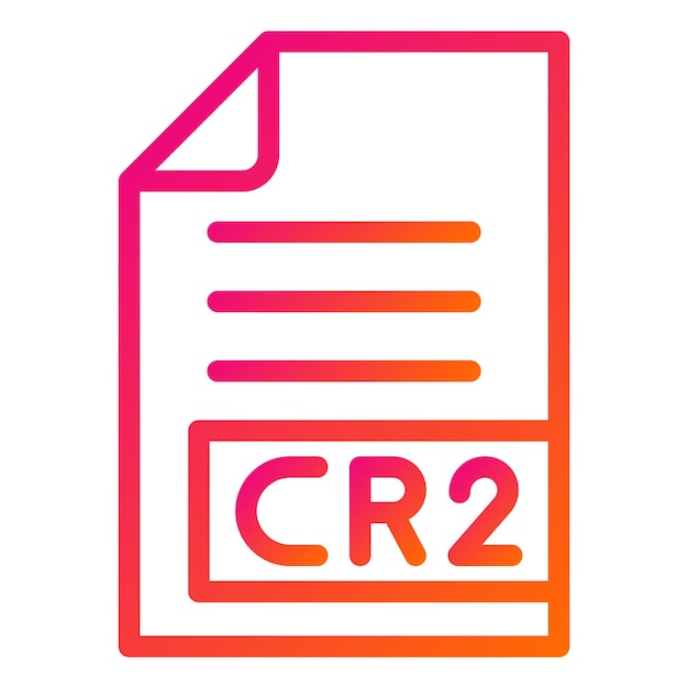 Ilustración del diseño del icono vectorial CR2