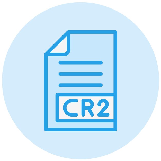 Ilustración del diseño del icono vectorial CR2