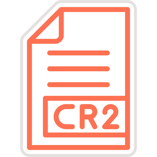 Ilustración del diseño del icono vectorial CR2