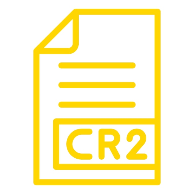Ilustración del diseño del icono vectorial CR2