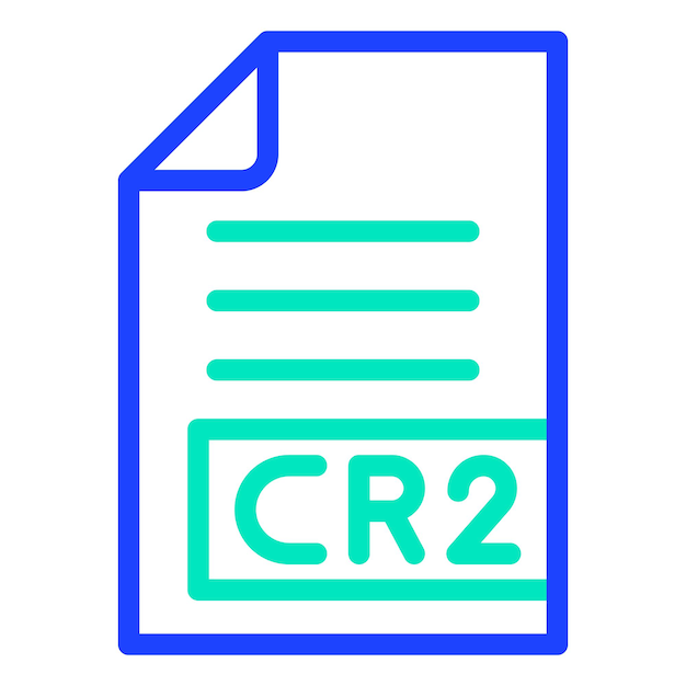 Ilustración del diseño del icono vectorial CR2