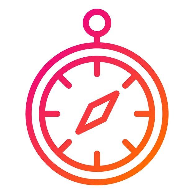 Ilustración del diseño del icono vectorial del cronómetro