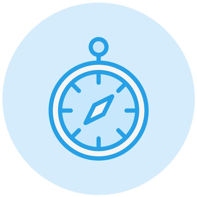 Ilustración del diseño del icono vectorial del cronómetro