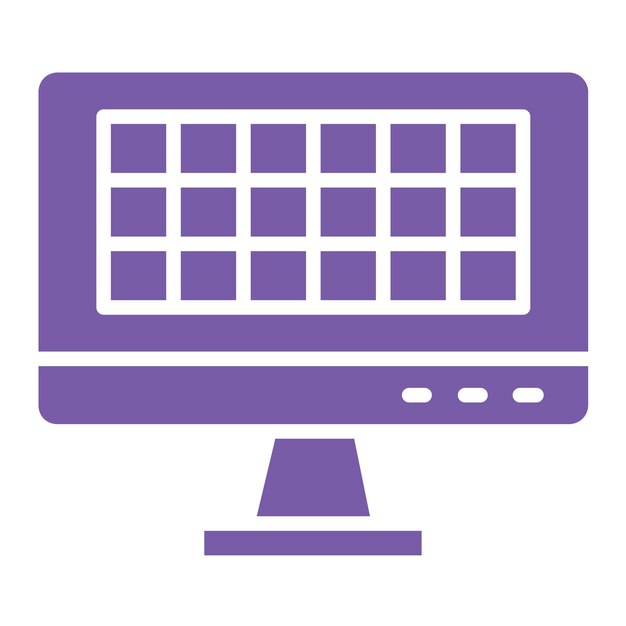 Ilustración del diseño del icono vectorial de la cuadrícula