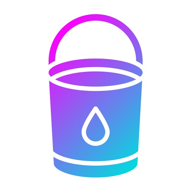 Ilustración del diseño del icono vectorial del cubo