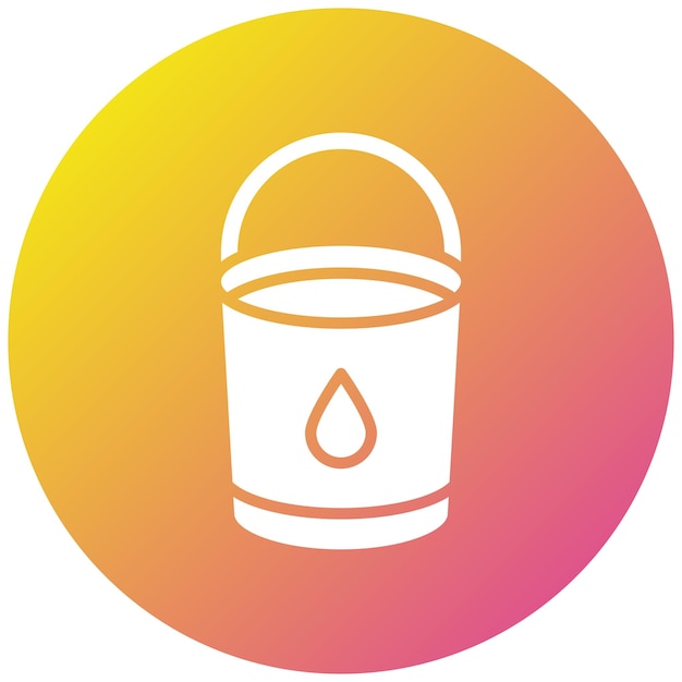 Ilustración del diseño del icono vectorial del cubo