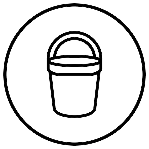 Ilustración del diseño del icono vectorial del cubo