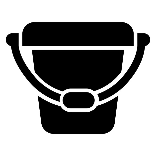 Ilustración del diseño del icono vectorial del cubo