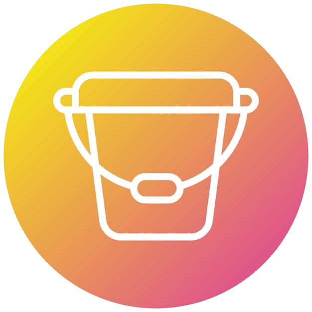 Ilustración del diseño del icono vectorial del cubo