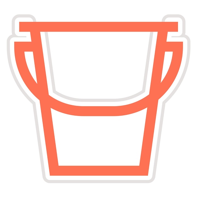 Ilustración del diseño del icono vectorial del cubo