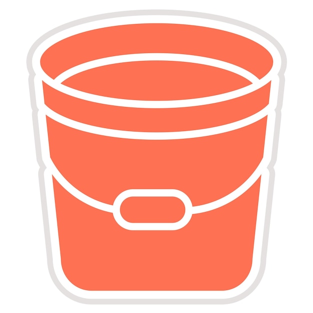 Ilustración del diseño del icono vectorial del cubo