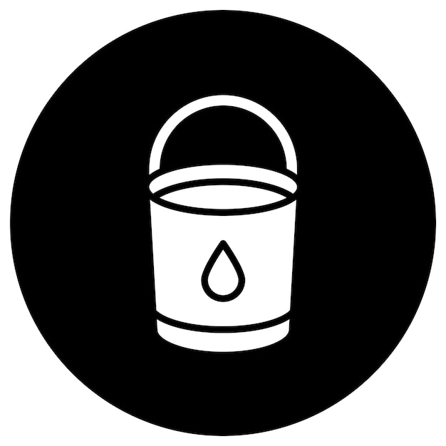Ilustración del diseño del icono vectorial del cubo