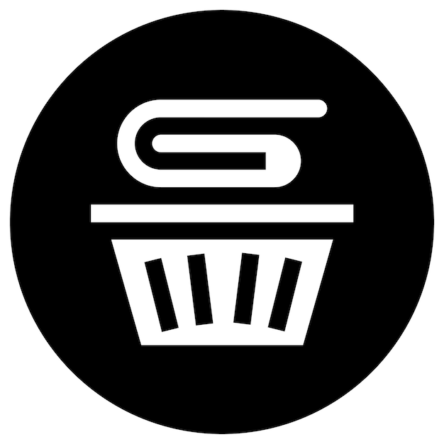Ilustración del diseño del icono vectorial del cubo